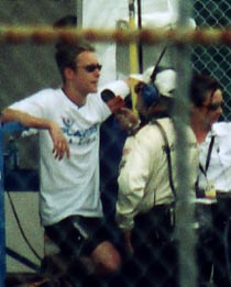 Greg in the pits after his DNF