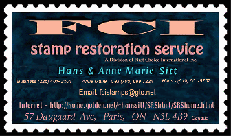 FCI Stamp Restoration Service - 57 Daugaard Ave., Paris, ON  Canada   N3L 4B9  