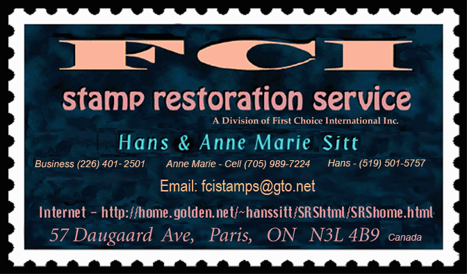 FCI Stamp Restoration Service   57 Daugaard Ave, Paris ON N3L 4B9 Canada